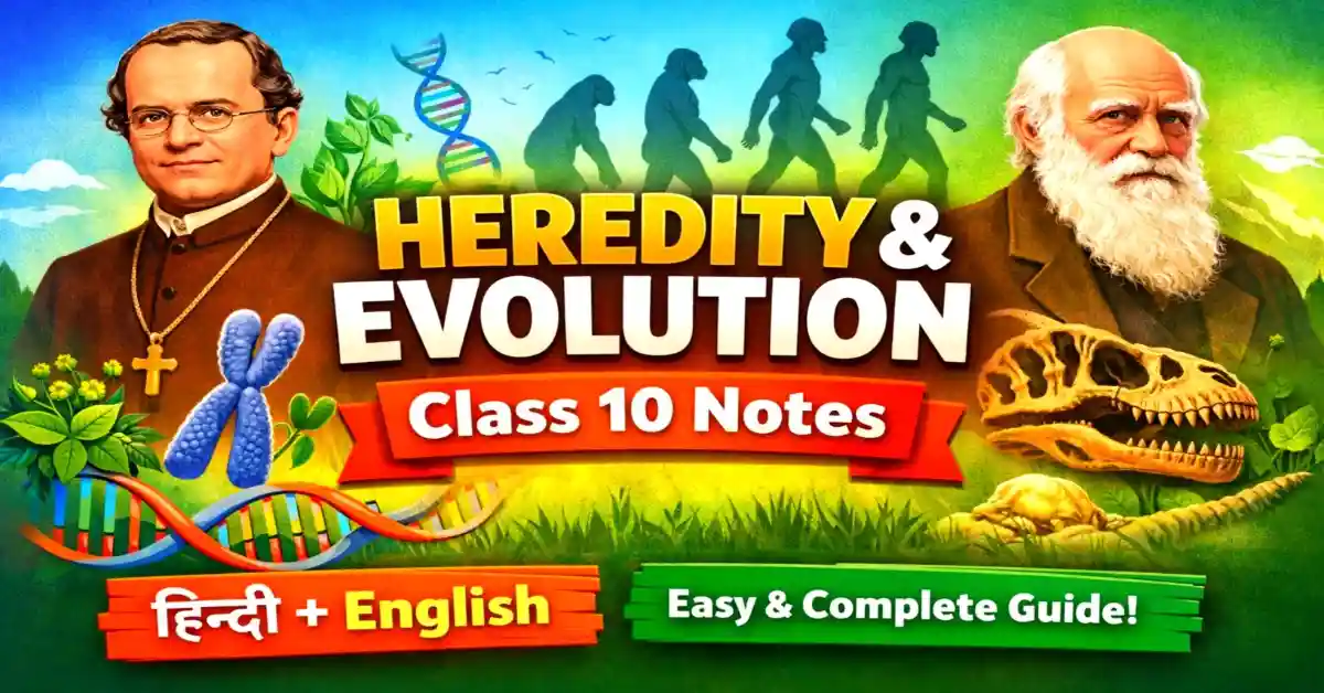 Heredity and Evolution Class 10 Notes Hindi + English | Easy Explanation for Board Exam