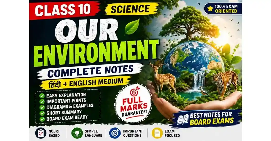 Our Environment Class 10 Notes Hindi + English | Full Guide